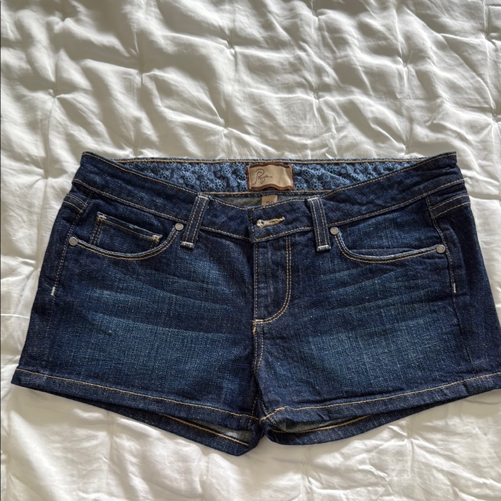 Women's Blue “Paige” Denim Shorts